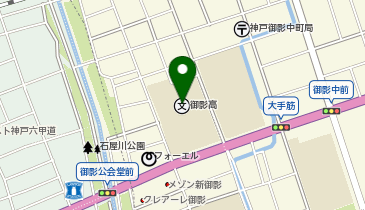 御影高校の地図画像