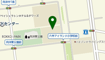 六甲アイランド小学校の地図画像