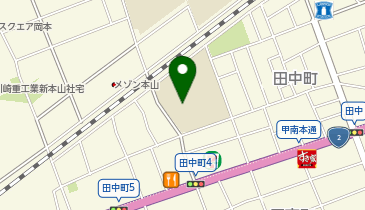 本山南中学校グラウンドの地図画像