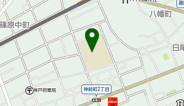 六甲小学校の地図画像