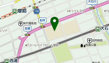西灘小学校の地図画像