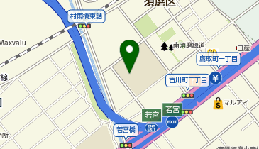 鷹取中学校の地図画像