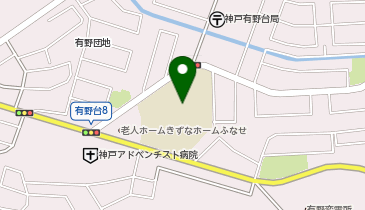 有馬中学校の地図画像