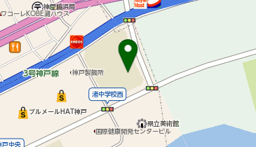 渚中学校の地図画像