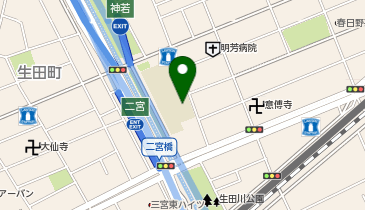 中央小学校の地図画像