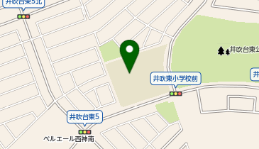 井吹東小学校の地図画像
