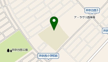 井吹西小学校の地図画像