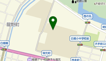白鷺小中学校の地図画像