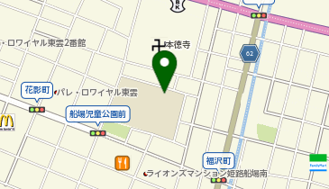 船場小学校の地図画像