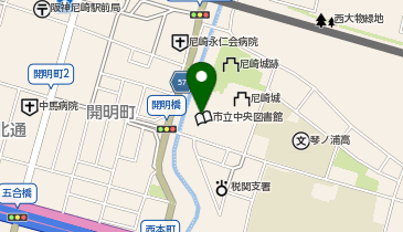 中央図書館の地図画像