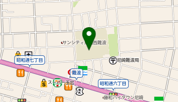 難波小学校の地図画像