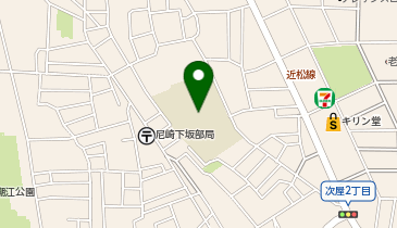 下坂部小学校の地図画像