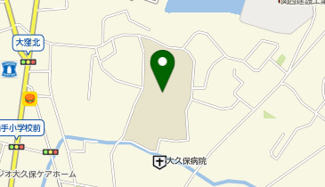 大久保北中学校の地図画像