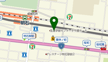 市立生涯学習センターの地図画像