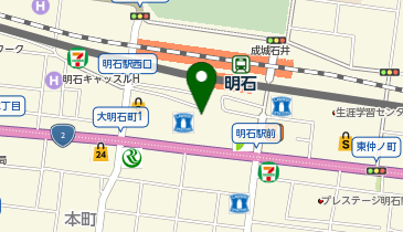 あかし総合窓口・あかしこども広場の地図画像