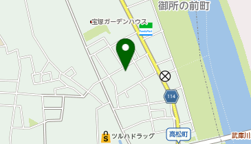 地域利用施設高松会館の地図画像