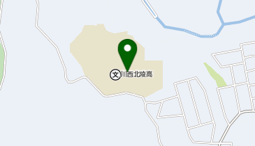 川西北陵高等学校の地図画像