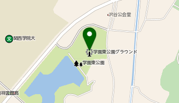 学園東公園の地図画像