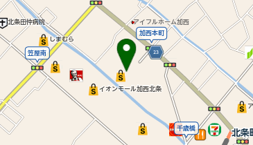 イオン加西北条店駐車場の地図画像