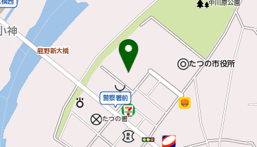 龍野体育館 球戯場外の地図画像