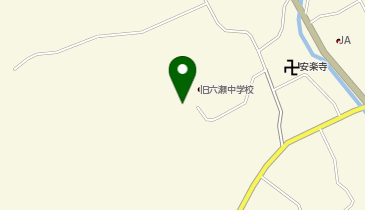 旧六瀬中学校の地図画像