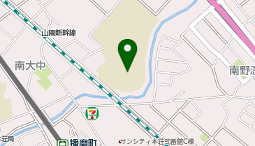 播磨中学校の地図画像