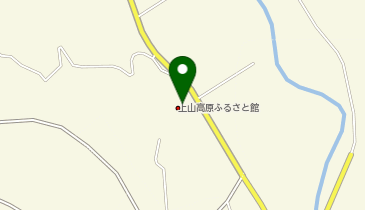 上山高原ふるさと館の地図画像