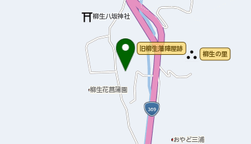 柳生公民館の地図画像