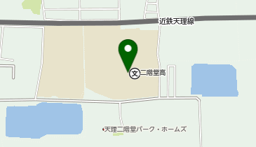 二階堂高等学校の地図画像