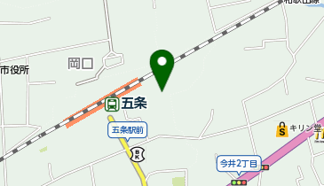 五条駅前臨時駐車場の地図画像