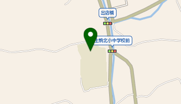 生駒北小中学校の地図画像