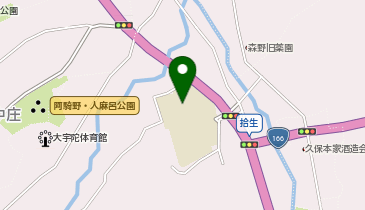 大宇陀中学校の地図画像