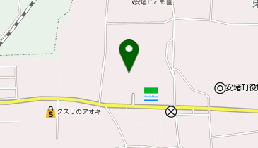 安堵中央公園体育館の地図画像