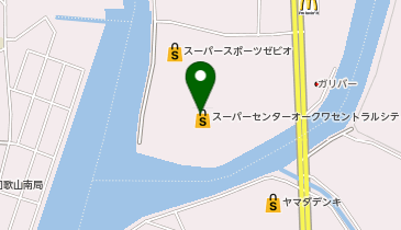 オークワセントラルシティ和歌山店(屋上駐車場)の地図画像