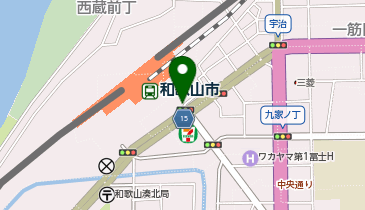 和歌山市民図書館(屋上)の地図画像