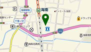 海南駅前広場の地図画像