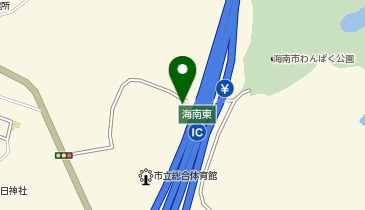 海南中央公園の地図画像