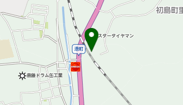 河北地区避難拠点地の地図画像