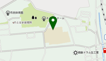 港小学校運動場の地図画像
