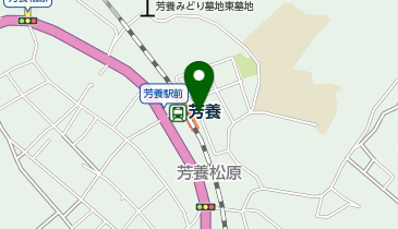 JR芳養駅裏高台の地図画像