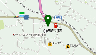 田辺市庁舎(1階)の地図画像