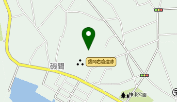 磯間日吉神社の高台の地図画像