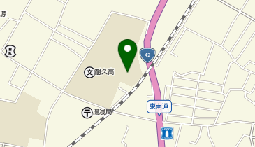 県立耐久高等学校体育館の地図画像