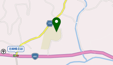 田殿小学校体育館の地図画像