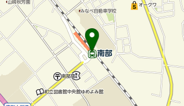 JR南部駅前の地図画像