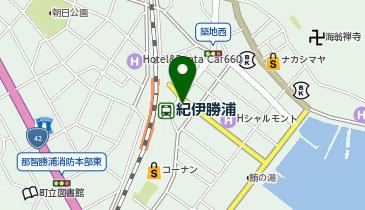 勝浦海産物センター(日中のみ)の地図画像