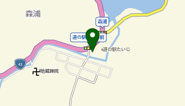 森浦防災複合施設の地図画像