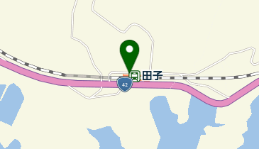 JR田子駅の地図画像