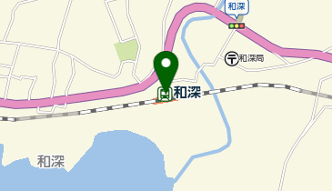 JR和深駅付近の地図画像