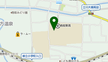 鳥取東高等学校(洪水:2階以上)の地図画像